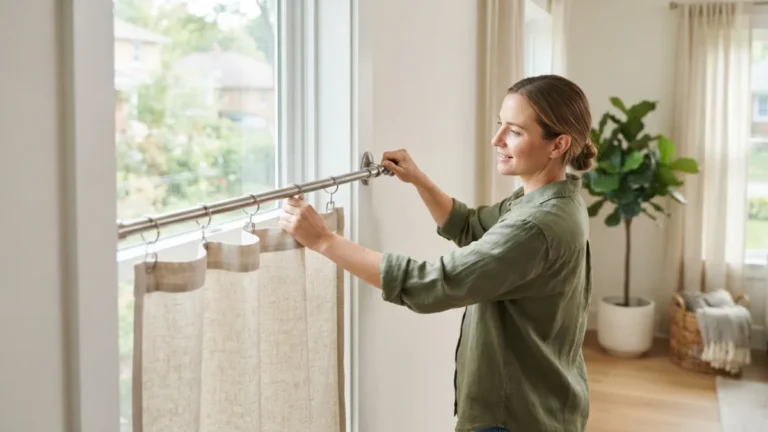 How to Hang Curtains Without Drilling Into the Wall