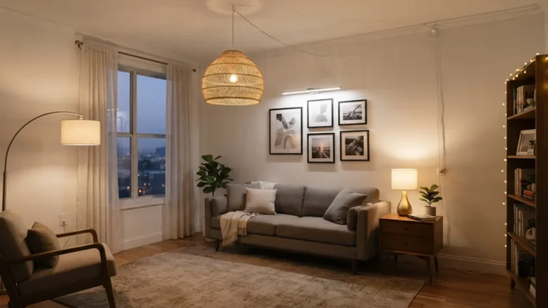 Renter-Friendly Lighting Ideas With No Wiring