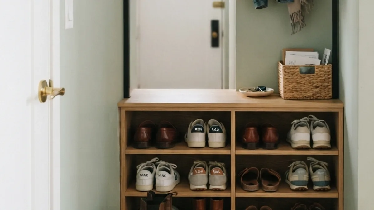 Shoe Storage Ideas for a Small Entryway