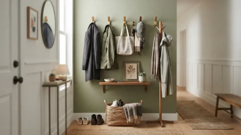 Coat Storage Ideas for a Small Entryway With No Closet