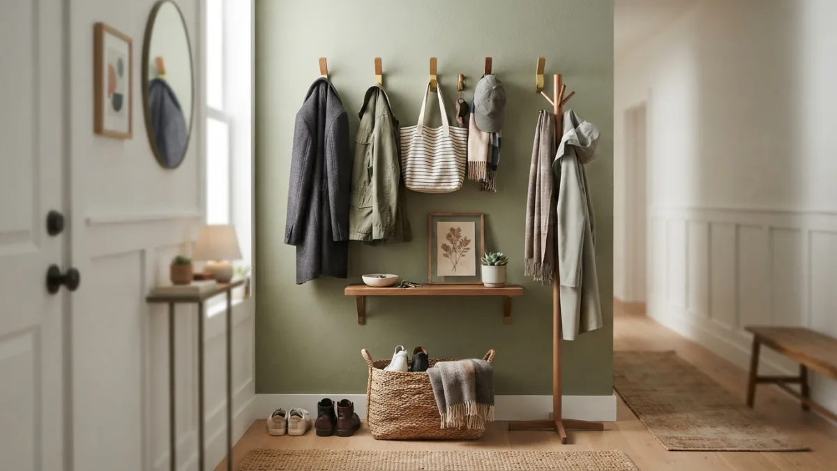 Coat Storage Ideas for a Small Entryway With No Closet