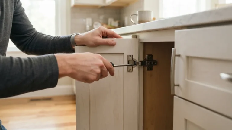 How to Adjust Cabinet Hinges So Doors Close Evenly