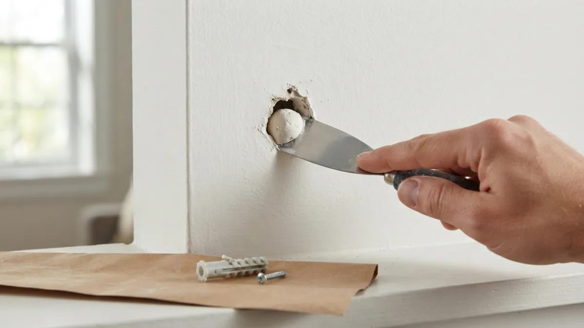 How to Fix a Loose Drywall Anchor Hole