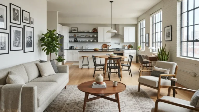 Open-Concept Apartment Furniture Layout Ideas