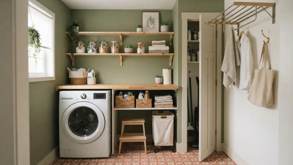 Small Laundry Room Makeover on a Budget