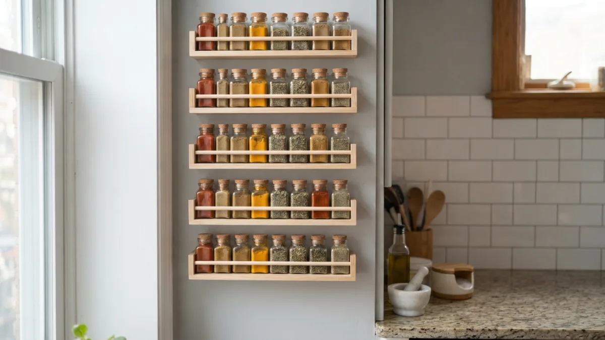 Spice Storage Ideas for a Small Kitchen With No Pantry