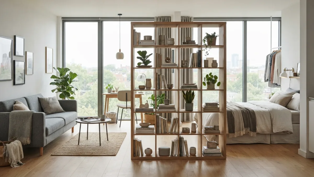 Studio Apartment Divider Ideas Without Drilling